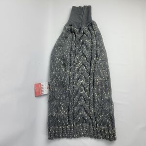 Top Dog Sweater Winter Apparel Gray Gold Size XXL Soft Acrylic